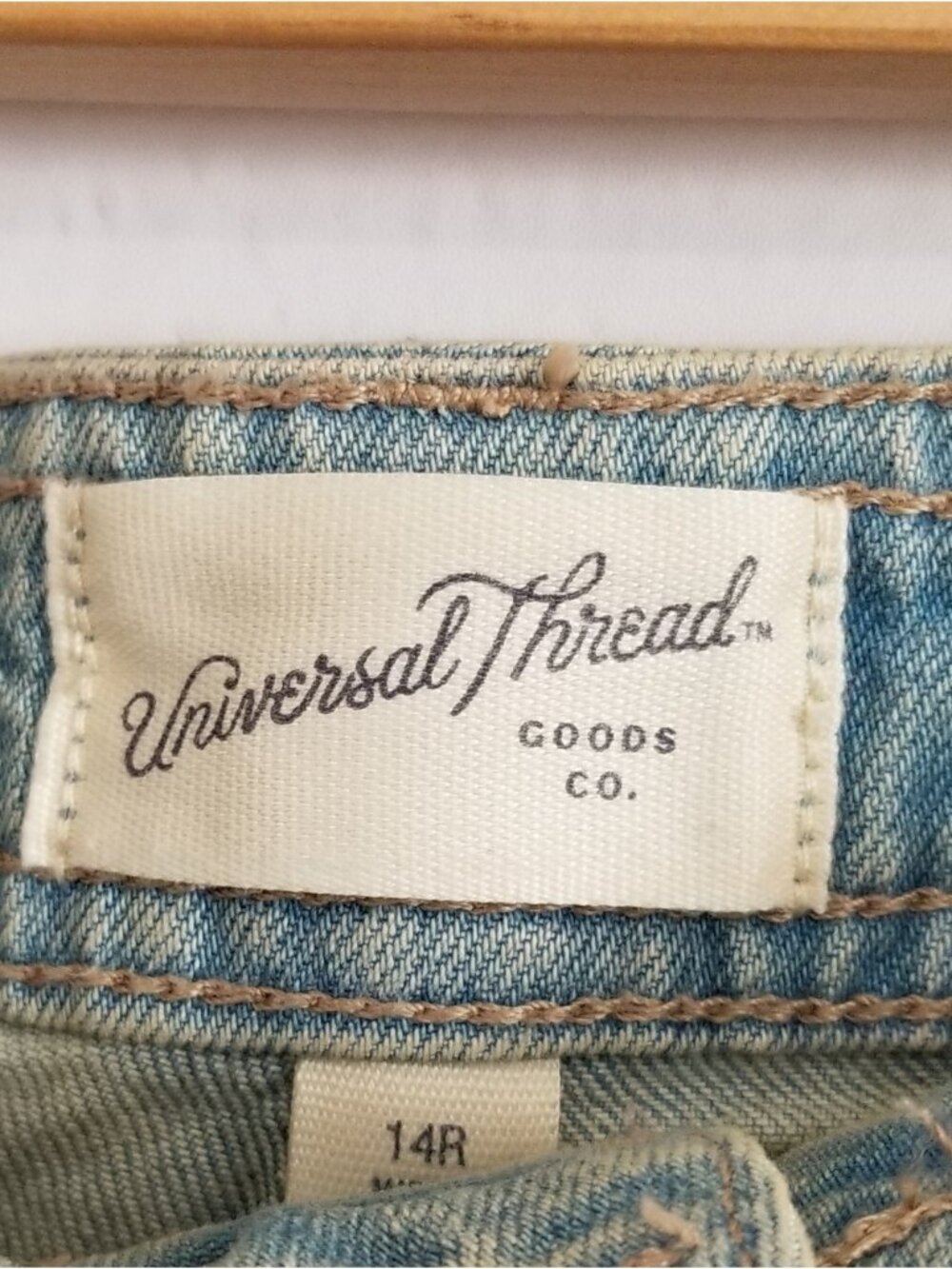 NWT Light Wash High Rise Sailor Wide Leg Jeans Size 14 - Picture 7 of 8